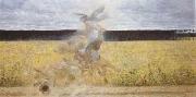 Malczewski, Jacek In the Dust Storm (mk19) oil painting